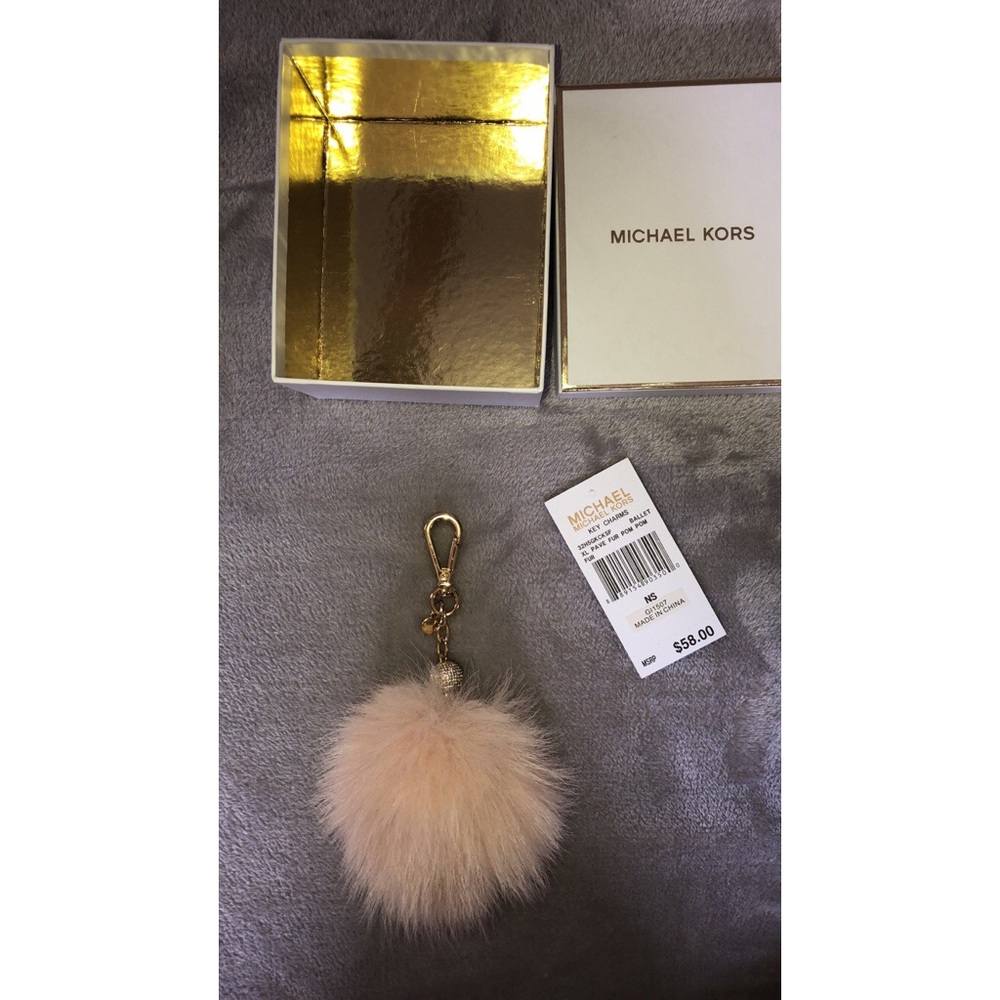 Michael Kors Fur Ball Keychain